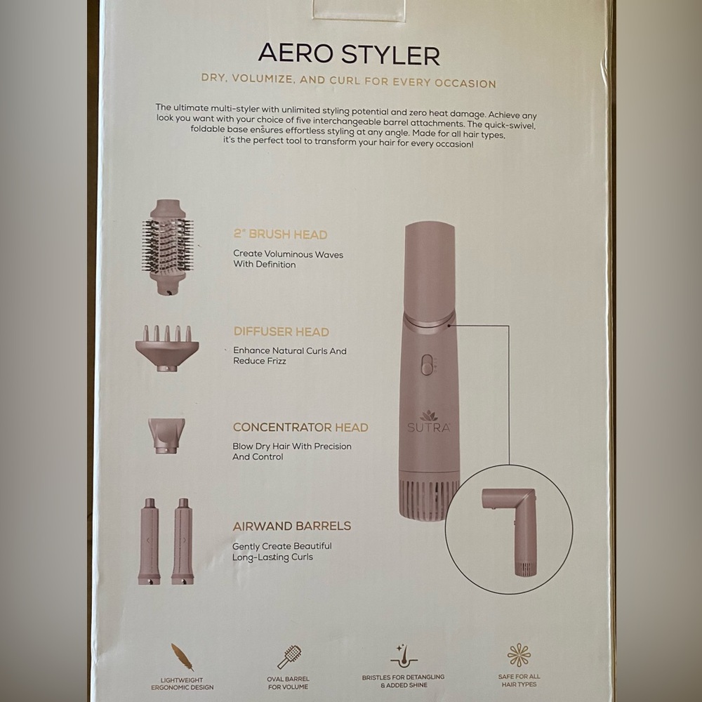 Sutra Aero Styler Hair Tool Set.  NIB - Picture 3 of 6